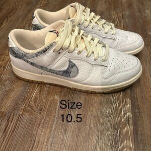 White and Gray Sneakers Size 10.5